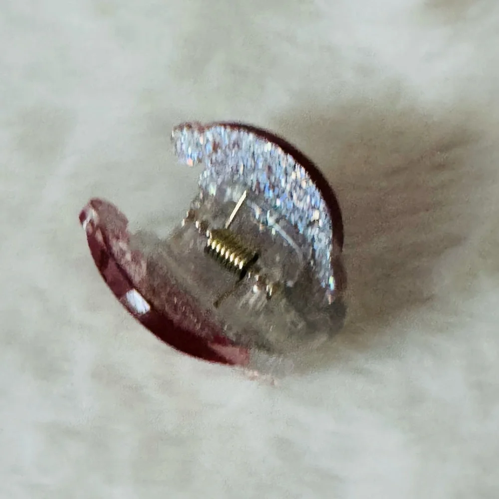 Santa Mini Hair Claw Clip, Christmas